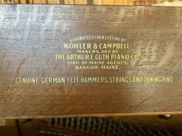 1930 ARTHUR E. GUTH PIANO CO. BY KOHLER & CAMPBELL UPRIGHT PIANO, S/N: 174198