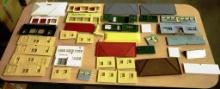 BOX OF PLASTICVILLE RAILROAD SCENERY & BUILDINGS