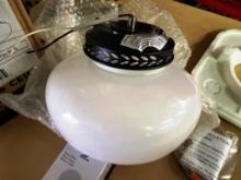 LOT OF 2 SAVOY HOUSE 1-LIGHT FLAT BACK CEILING FAN LIGHT KITS FLGC-1108-FB