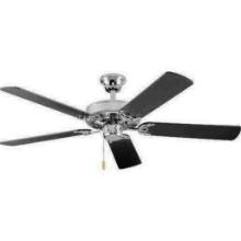 1 NEW PROGRESS LIGHTING AIRPRO 52" POLISHED CHROME CEILING FAN