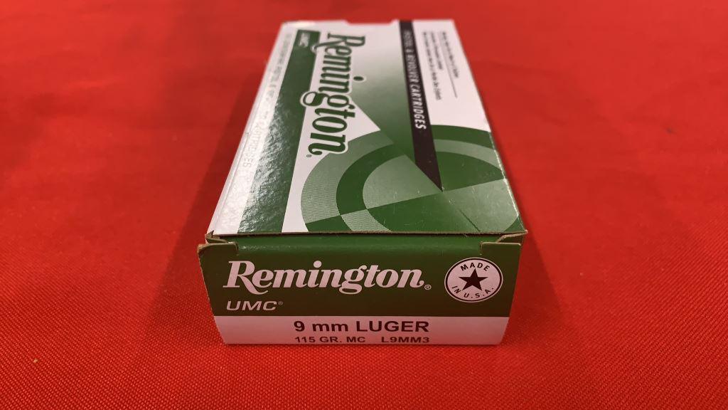 50rds Remington 9mm Luger 115gr