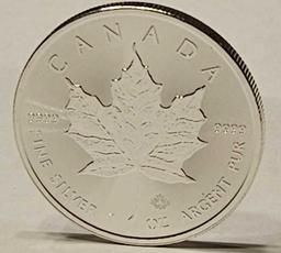 2023 Canada Maple Leaf 1oz Silver Round