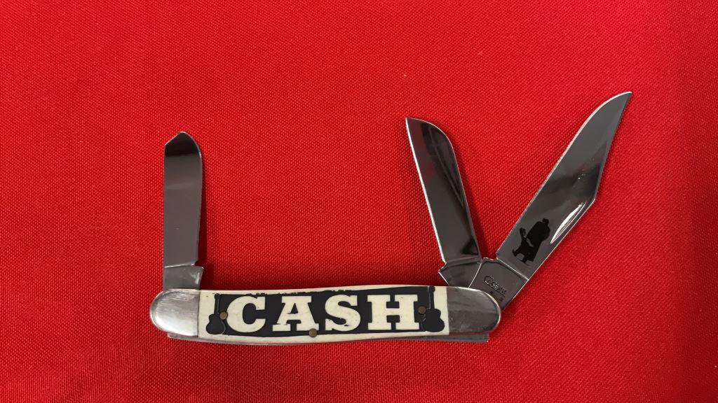Case 6347 Johnny Cash Bone Stockman Knife