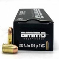 50rds Ammo Inc. 380Auto 100gr TMC