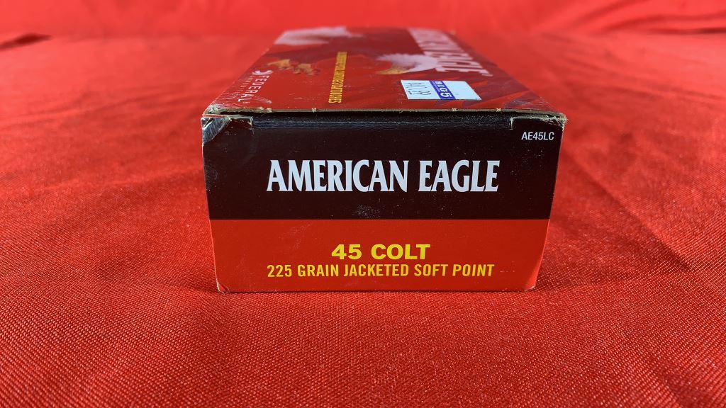 50rds American Eagle 45 Colt 225gr JSP
