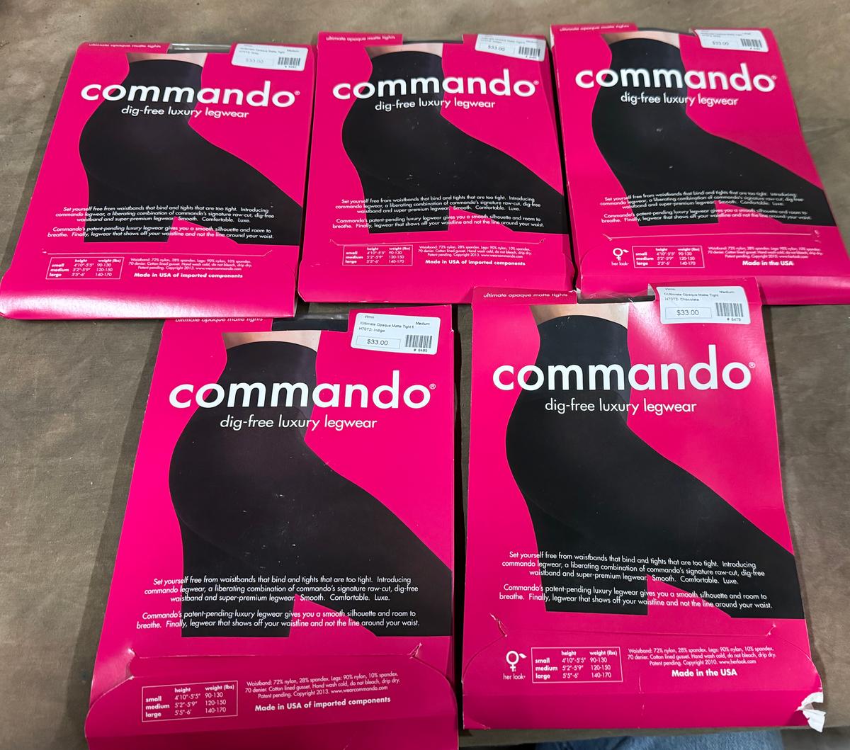 Lot of New Commando Brand Leggins