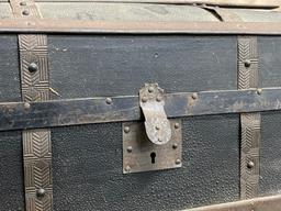 Antique Childs Size Dome Top Trunk
