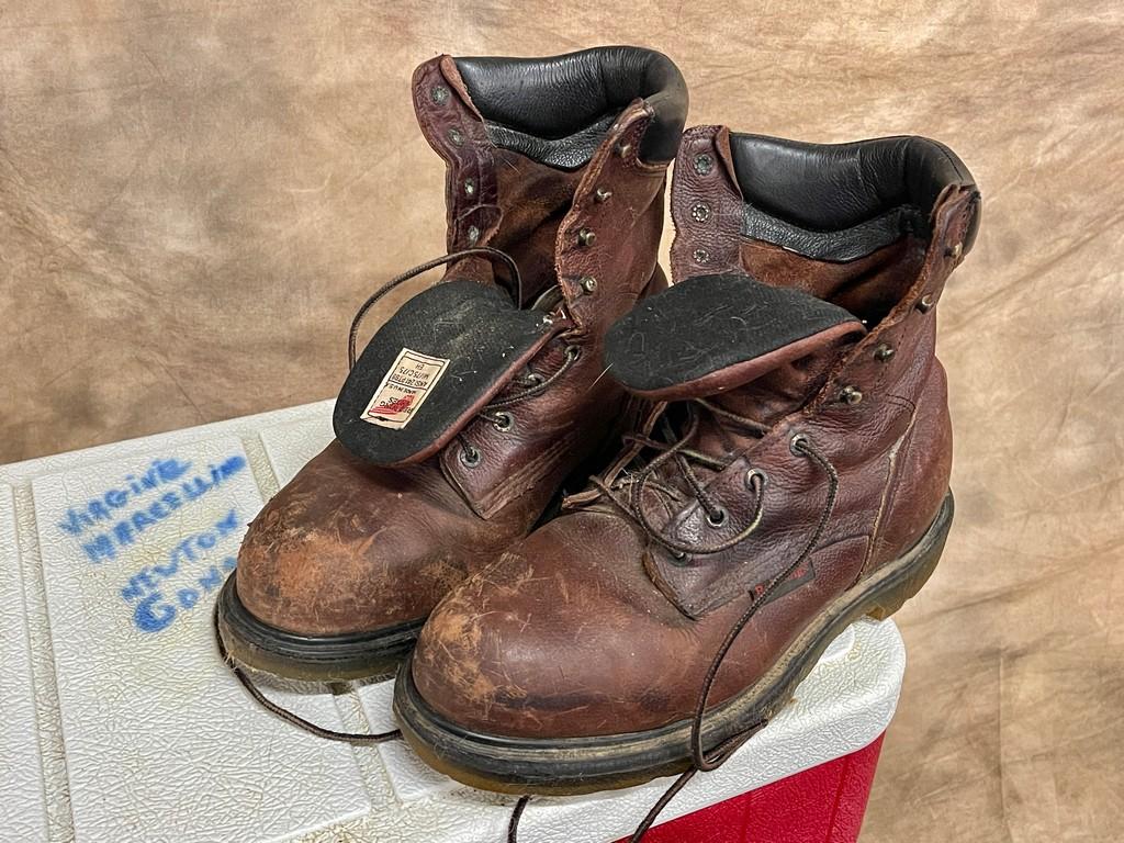 Coleman Poly-Lite 34 Cooler Two Pair of Red Wing Boots