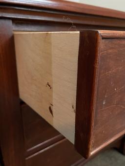 Cherry Finish 3 Drawer Bedside Chest