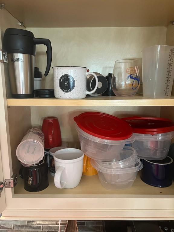 Contents Of 2 Kitchen Cabinets