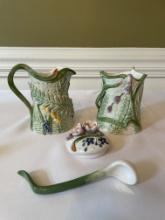 Fitz & Floyd "Floral Swan" Sugar/Creamer