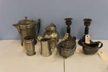 ASSORTED PEWTER