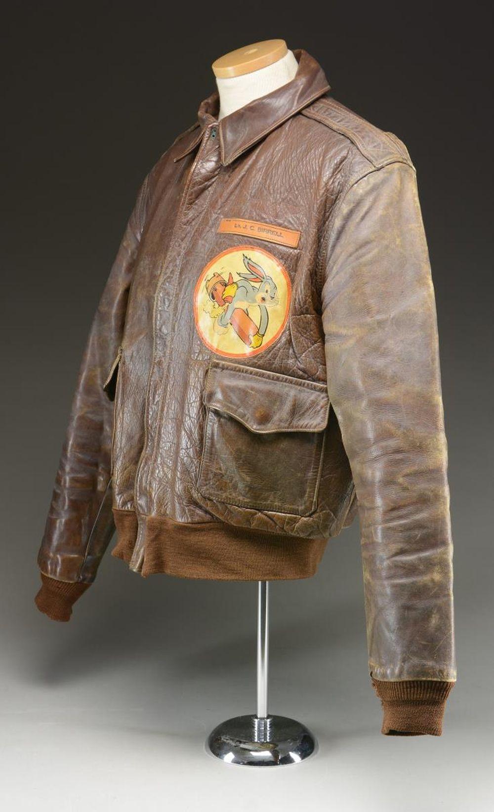 WWII ARMY AIR CORPS A-2 LEATHER FLIGHT JACKET OF