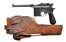IMPERIAL GERMAN MAUSER C96 BROOMHANDLE "RED 9"