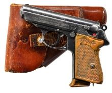 RZM MARKED WALTHER PPK SEMI AUTO PISTOL.