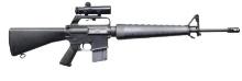 COLT SP1 SEMI-AUTOMATIC RIFLE WITH SCOPE.