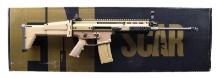 AS NEW IN BOX FN SCAR 16S FDE RIFLE.