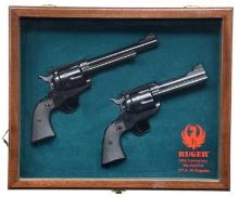 CASED SET OF RUGER 50th ANNIVERSARY BLACKHAWK