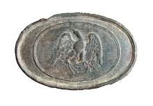 RARE CONFEDERATE MISSISSIPPI OVAL BELT BUCKLE,