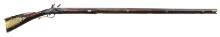 UNMARKED RELIEF CARVED FLINTLOCK KENTUCKY RIFLE,