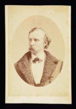 RARE 1872 CABINET CARD PHOTO OF GENERAL CUSTER