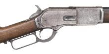 WINCHESTER 1876 HEAVY BARREL LEVER ACTION RIFLE.