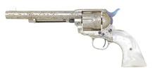 CUSTOM ENGRAVED COLT FIRST GEN SAA REVOLVER WITH