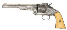 SMITH  WESSON NO. 3 2ND MODEL AMERICAN ENGRAVED