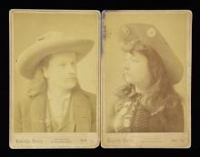 "PAWNEE BILL"  "MAY LILLIE" CABINET CARDS.