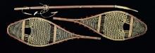INUIT WHALEBONE  WOOD IMPLEMENT  SNOWSHOES.