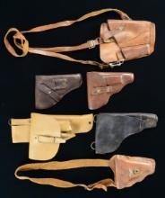 6 MISC. MILITARY HOLSTERS.