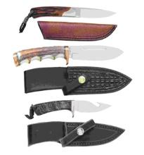 3 AS NEW CISCO KNIVES & CASES.