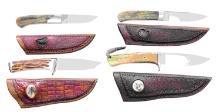 4 AS NEW CISCO KNIVES & CASES.