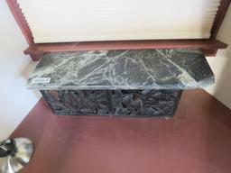 Small Marble-Top Shelf