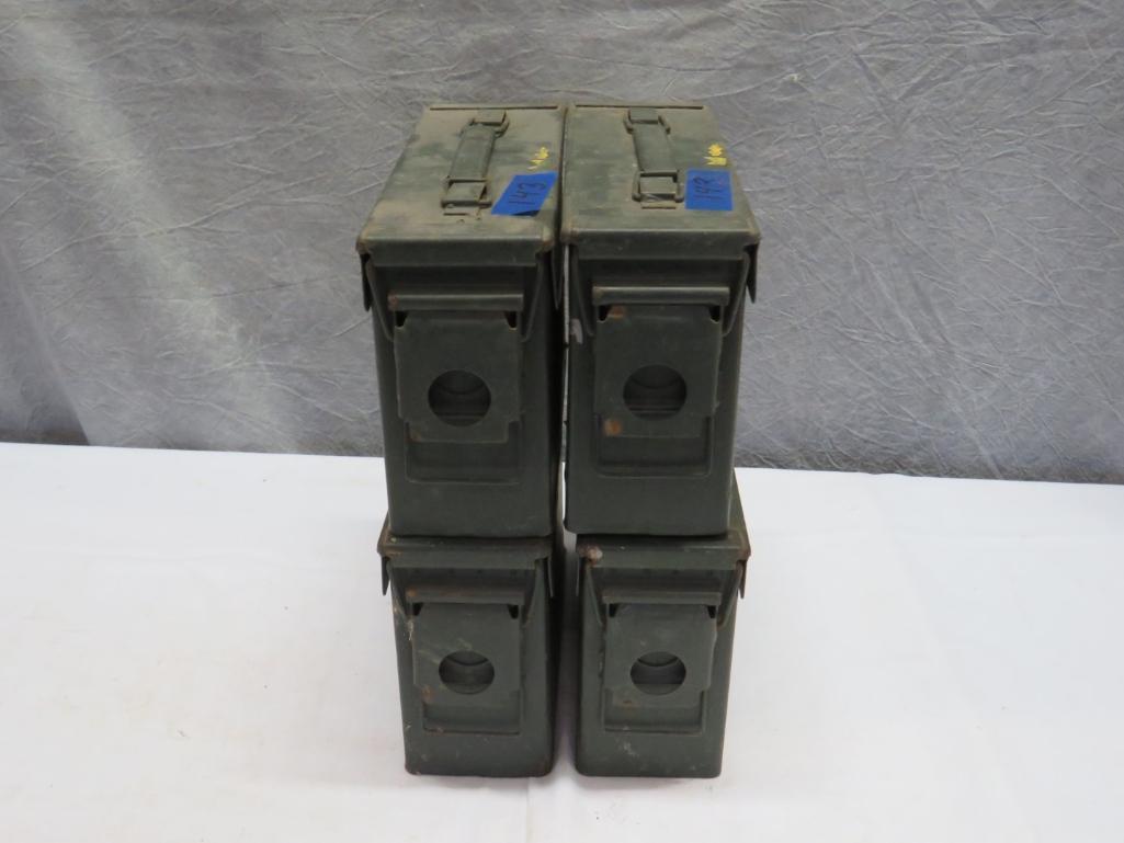 (4) Steel Ammo Boxes