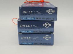 (60) PPU .303 British Cartridges