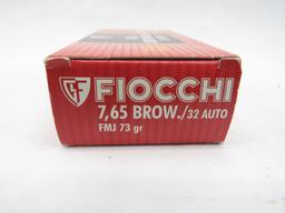 Box of Fiocchi .32 Auto Cartridges