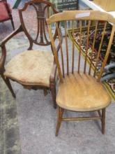 Armchair & Custom Step Down Windsor side Chair
