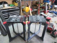 (2) Poly Work Stands