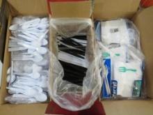 (3) Boxes of Plastic Silverware