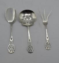 (3) Lunt Sterling Silver Serving Pieces