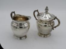 Mueck Sterling Silver Covered Sugar & Creamer