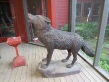 Wood Carved Wolf