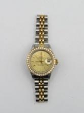 Rolex Ladies 18K Yellow Gold and Stainless Steel Datejust Oyster Perpetual Wrist Watch