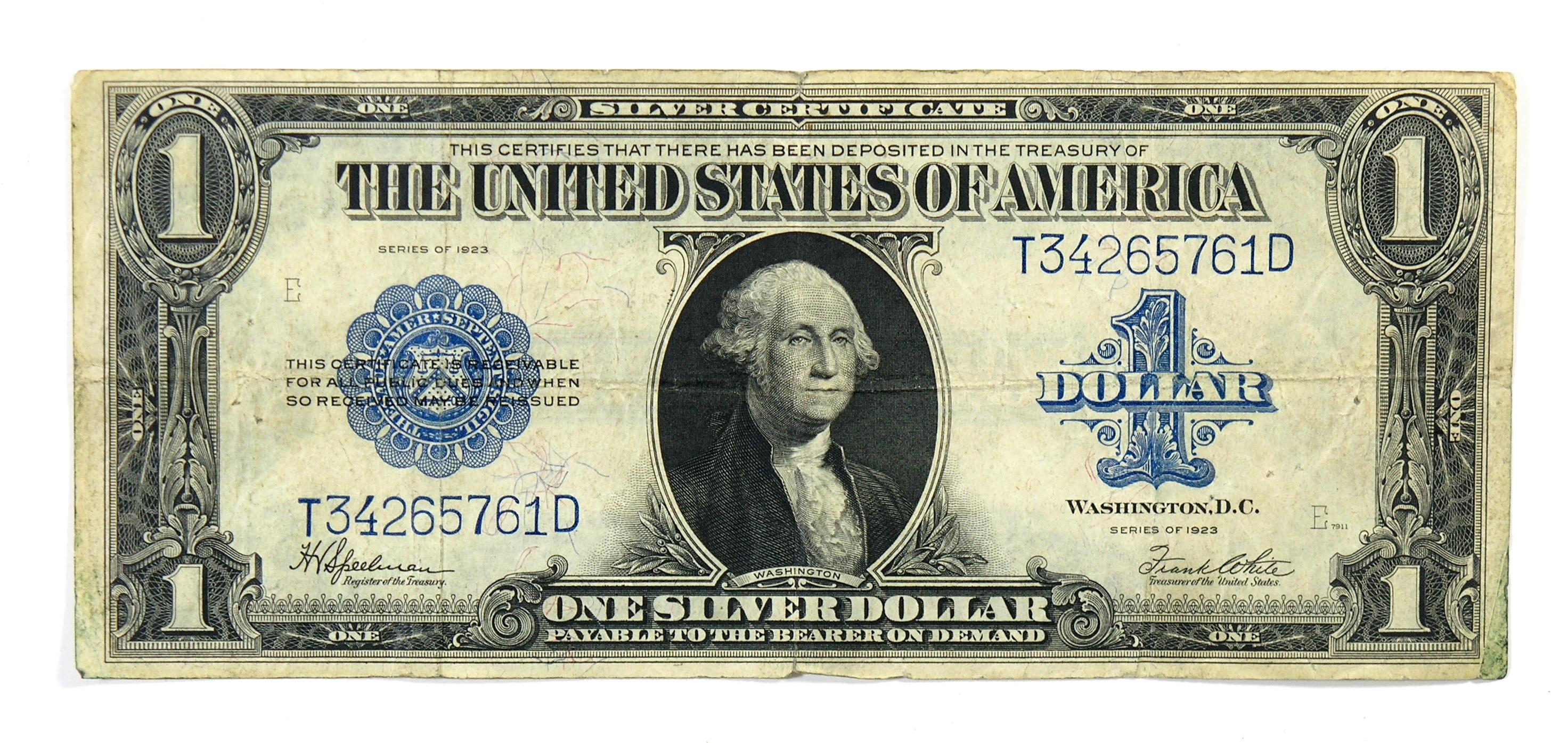 1923 United States $1 Silver Certificate