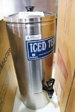 NEW CECILWARE 5-GALLON STAINLESS STEEL ICED TEA DISPENSER
