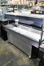 AMERIDISER 75IN. MOBILE HOT FOOD BAR - MISSING PIECE OF GLASS