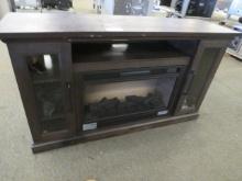 66-INCH CABINET WITH QUANTUM FLAME ELECTRIC FIREPLACE SF127B-33AI