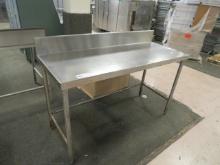 5FT STAINLESS STEEL TABLE 24IN DEEP