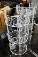 ROUND 3-TIER BULK BIN DISPLAY RACKS